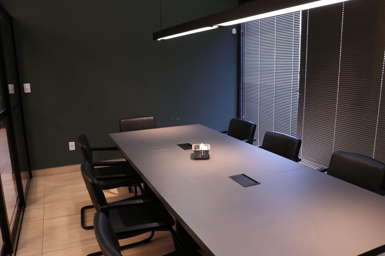 Sala de reunião equipada